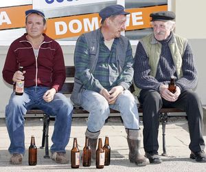 Ranczo. Pietrek (Piotr Pręgowski), Solejuk (Sylwester Maciejewski), Japycz (Franciszek Pieczka)