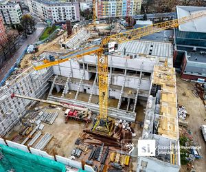 Nowy Szczeciński Dom Sportu rośnie w oczach. Tak wyglądają postępy na placu budowy