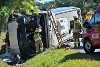 Wypadek autokaru w miejscowości Piotrowina