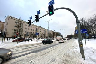 Centrum Białegostoku pod śniegiem