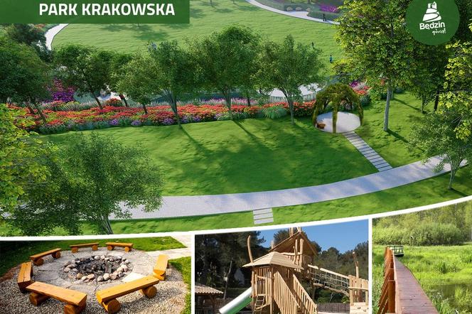Rewitalizacja Parku Krakowska w Będzinie. Prace już ruszyły