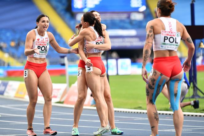 Srebrna sztafeta kobiet 4x100 m na Stadionie Śląskim