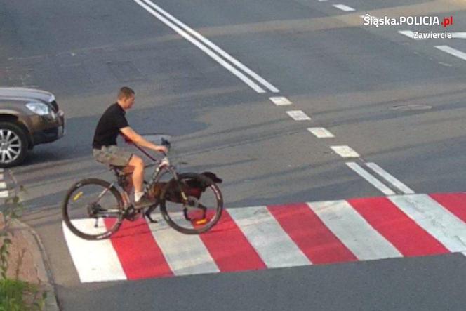 Rowerzysta wjechał w samochód i uciekł z miejsca zdarzenia 