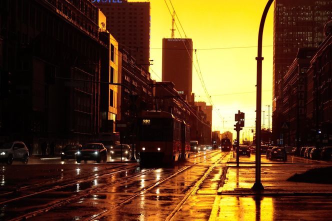 Burza i tęcza w Warszawie (30.10.2025)