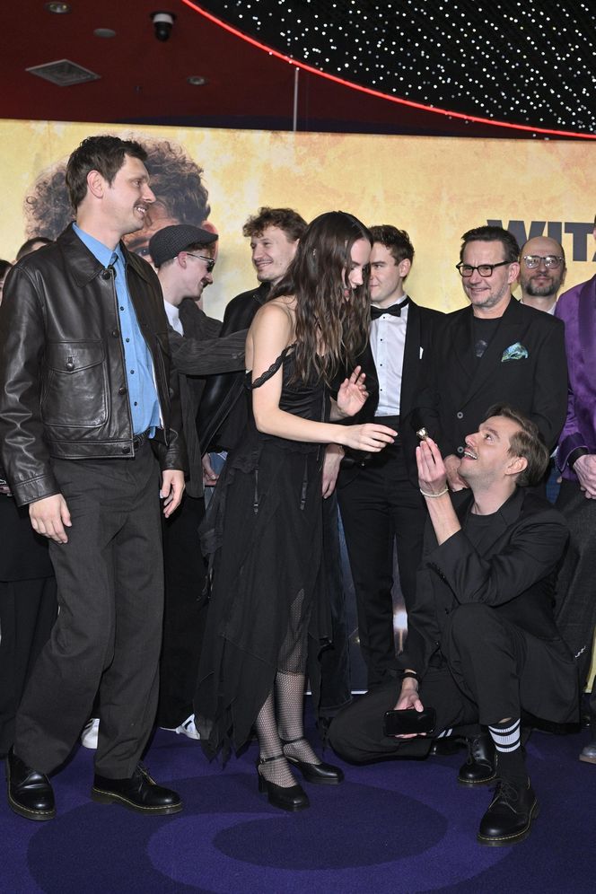 Premiera "LARP. Miłość, trolle i inne questy": Pawł Deląg z partnerką