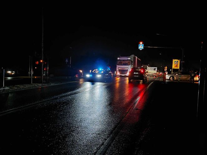 Wypadek Wielka Wieś. Potrącenie pieszego 