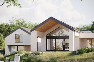 Dom wokół komina wg projektu KXM group