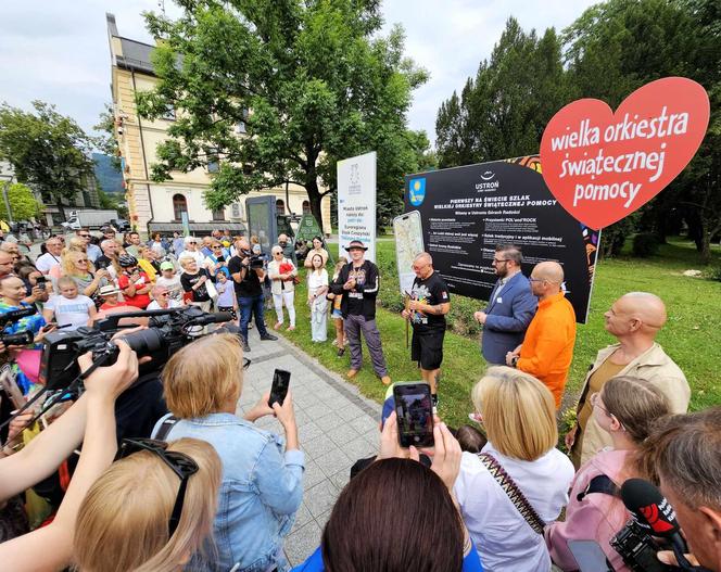 Otwarcie Pierwszego na Świecie Szlaku Wielkiej Orkiestry Świątecznej Pomocy w Ustroniu