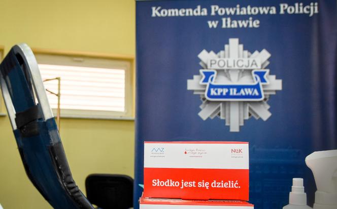 Zbiórka krwi dla Michała. Mundurowi z Iławy oddali aż 24 litry