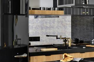 Czarny blat w kuchni - inspiracje