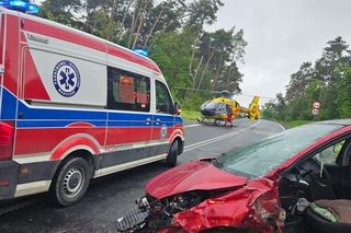 Wypadek na obwodnicy Gostynia. Dwie osoby zabrane do szpitala