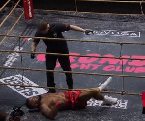 Brutalny nokaut na GROMDA 21! Prawy cios zgasił światło. Fenomenalne uderzenie jak piorunem [WIDEO]