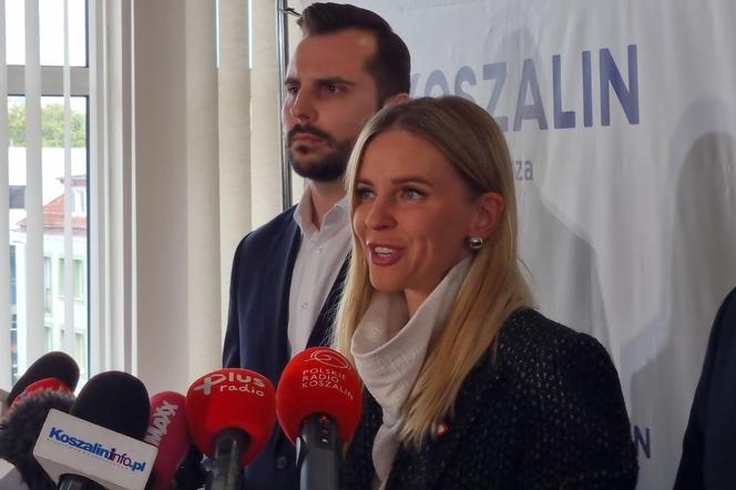 Wiceministra rodziny, pracy i polityki społecznej Agnieszka Gajewska w Koszalinie