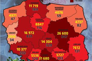 Koronawirus w Polsce. Statystyki, wykresy, grafiki (20 października)