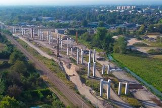 Najdłuższa estakada w Polsce powstaje w krakowskiej Nowej Hucie 