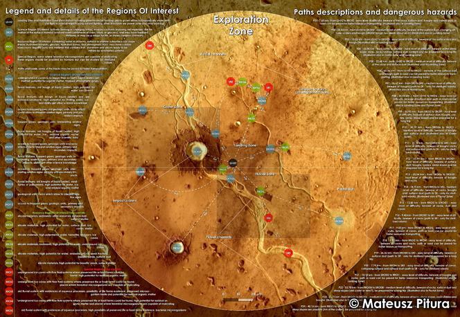 Na Marsie znajduje się najwyższa góra w Układzie Słonecznym – Olympus Mons i największy kanion – Valles Marineris