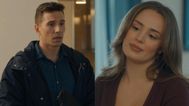 Barwy szczęścia, odcinek 3183. Tomasz (Jakub Sokołowski), Oliwka (Wiktoria Gąsiewska)