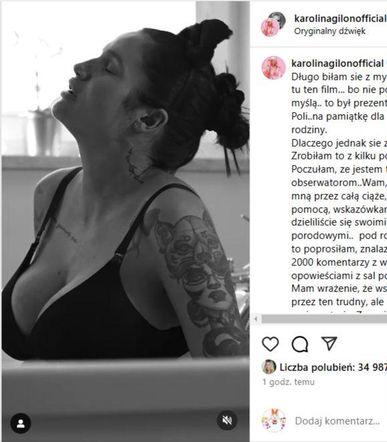 Mocne! Karolina Gilon pokazała swój poród