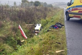 Potrącił biegacza, uciekł i podpalił auto. 30-latek z zarzutami