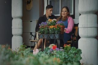 M jak miłość odc. 1832. Kamil (Marcin Bosak), Anita (Melania Grzesiewicz)