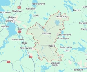 To najbiedniejsze gminy woj. warmińsko-mazurskiego. Tam dochody na mieszkańca są najniższe