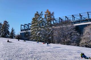 Górka saneczkowa w parku Jordana w Krakowie
