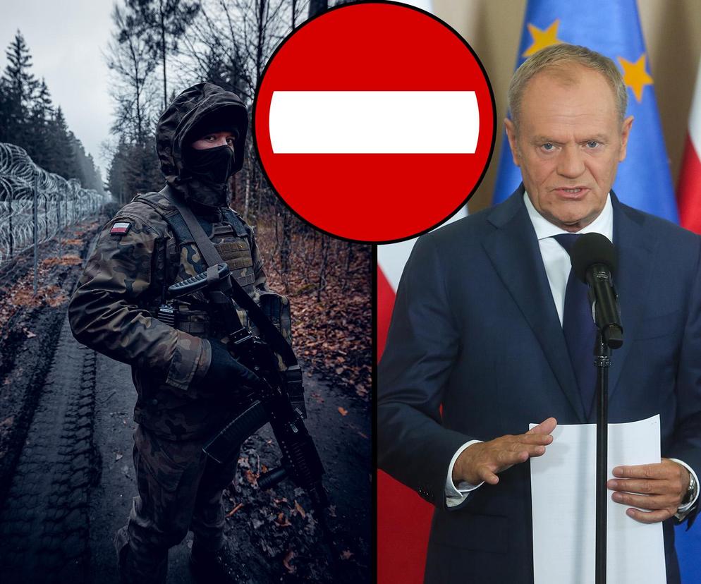 Żołnierz na granicy z Białorusią, Tusk i zakaz wjazdu