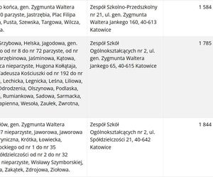 Frekwencja wyborcza w Katowicach wg lokali wyborczych