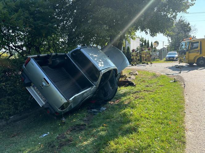 Wypadek w Siedliskach. Zderzenie osobówki i autolawety!