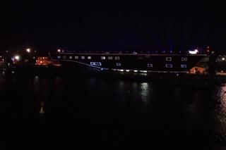 Pokaz iluminacji z okazji otwarcia Morskiego Centrum Nauki