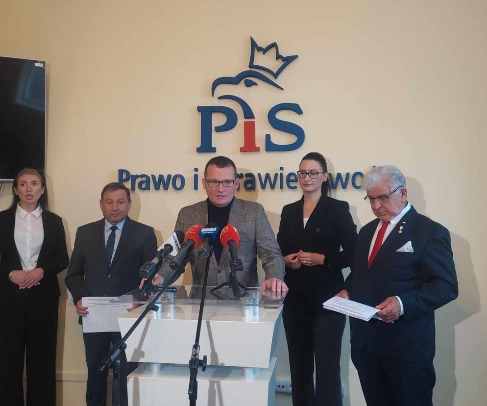 Konferencja prasowa członków PiS w Koszalinie.
