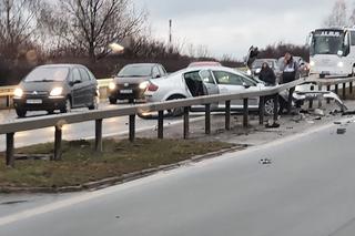 Wypadek w Piekarach Śląskich. Tworzą się korki