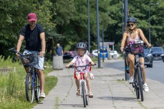 Agnieszka Kaczorowska i Marcin Rogacewicz wybrali się na rowery 