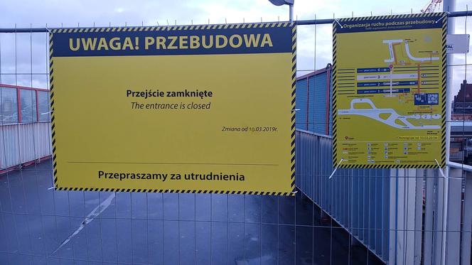 Przebudowa starej kładki na dworcu w Szczecinie