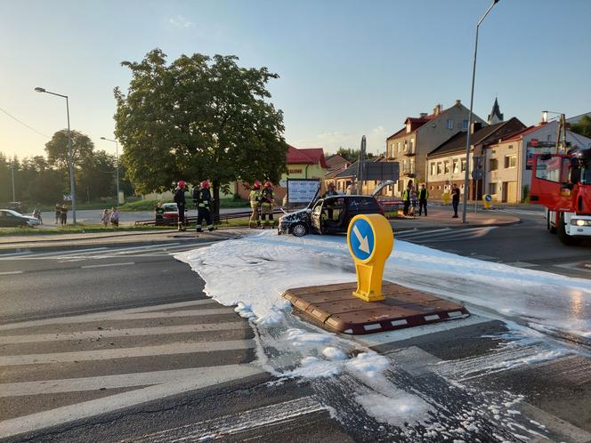 Pożar niopodal Targowiska w Starachowicach