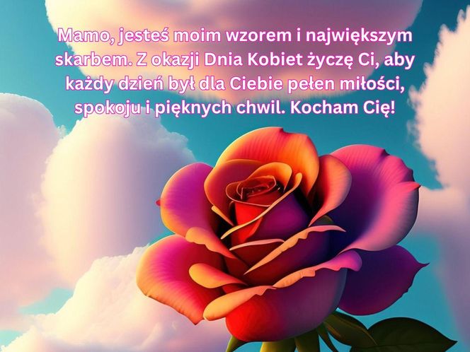 Kartki z życzeniami na Dzień Kobiet dla mamy