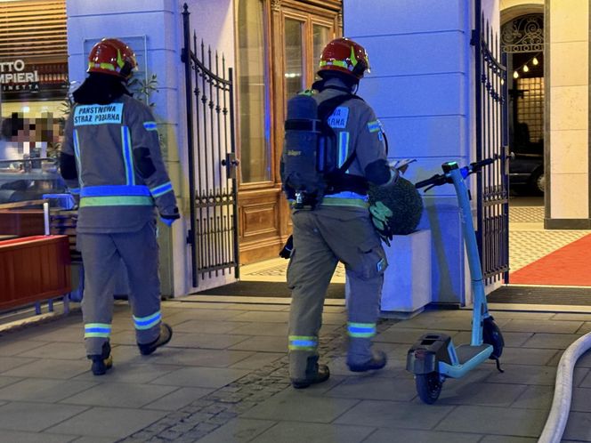 Pożar restauracji na placu Bankowym