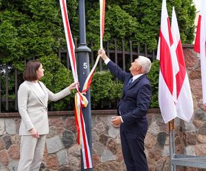 Otwarcie Skweru Wolnej Białorusi w Białymstoku