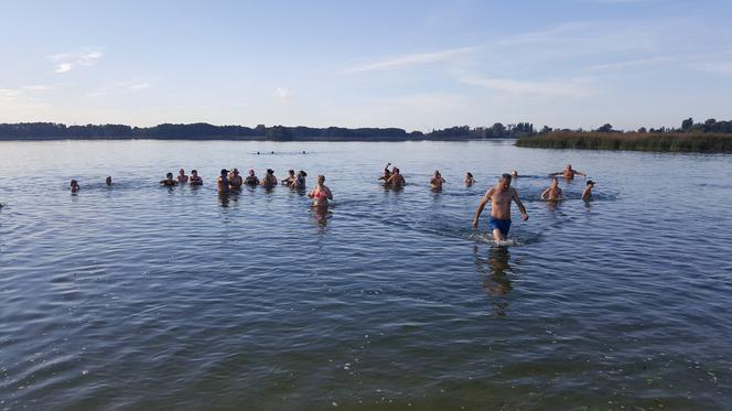 Morsy z Grudziądza rozpoczęły sezon. Pierwsza kąpiel w Jeziorze Rudnickim