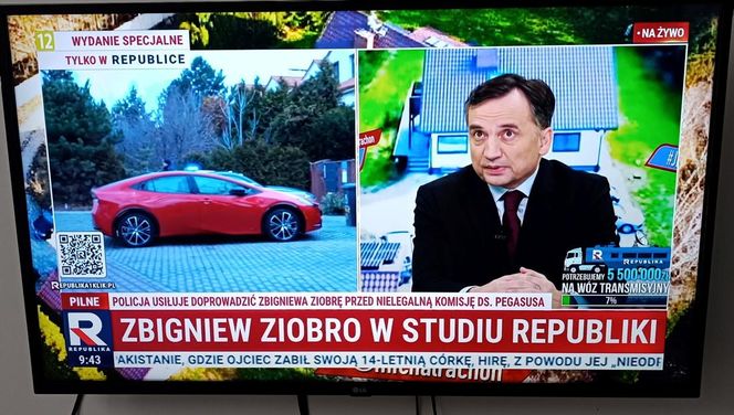 Zbigniew Ziobro w studio TV Republika