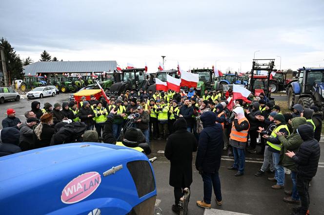 Protest rolników w Medyce