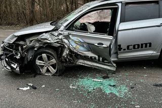 Wypadek pomiędzy Siedlcami a Żelkowem spowodował spore utrudnienia w ruchu