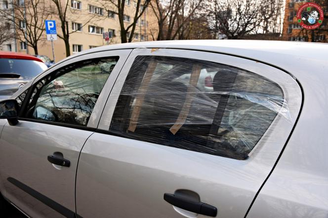 Szli i niszczyli auta 