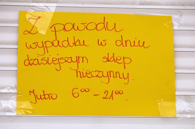 Ekspedienta straciła rękę
