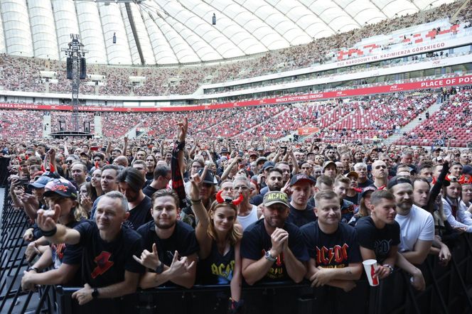Koncert AC/DC w Warszawie (4.07.2025) - część pierwsza. Organizatorem koncertu jest Live Nation