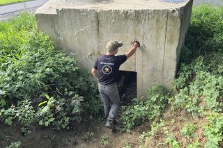 Poniemieckie schrony w Barcicach koło Starego Sącza 