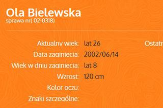 Zaginiona Ola Bielawska