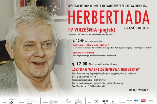 Jutro jesienna odsłona XXVI Herbertiady w Kołobrzegu