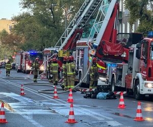 Warszawa. Pożar opuszczonej kamienicy przy Wileńskej 11