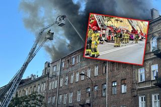 Kłęby czarnego dymu nad Pragą. Strażacy gaszą pożar kamienicy